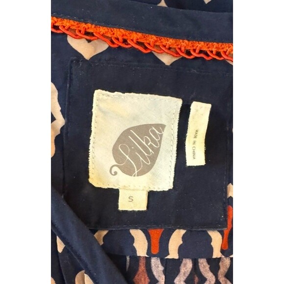 Anthropologie Lilka Women's Sleeveless Patterned Straight Jumpsuit Blue Small - Picture 6 of 8